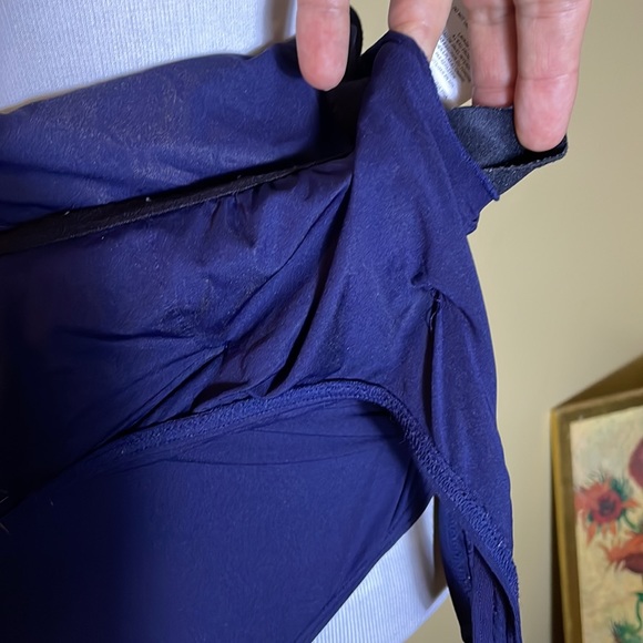 DKNY Size 14  Elegant Classic Swimsuit Wrap Layered Mallot ScoopNeck $89 NEW - Picture 15 of 15